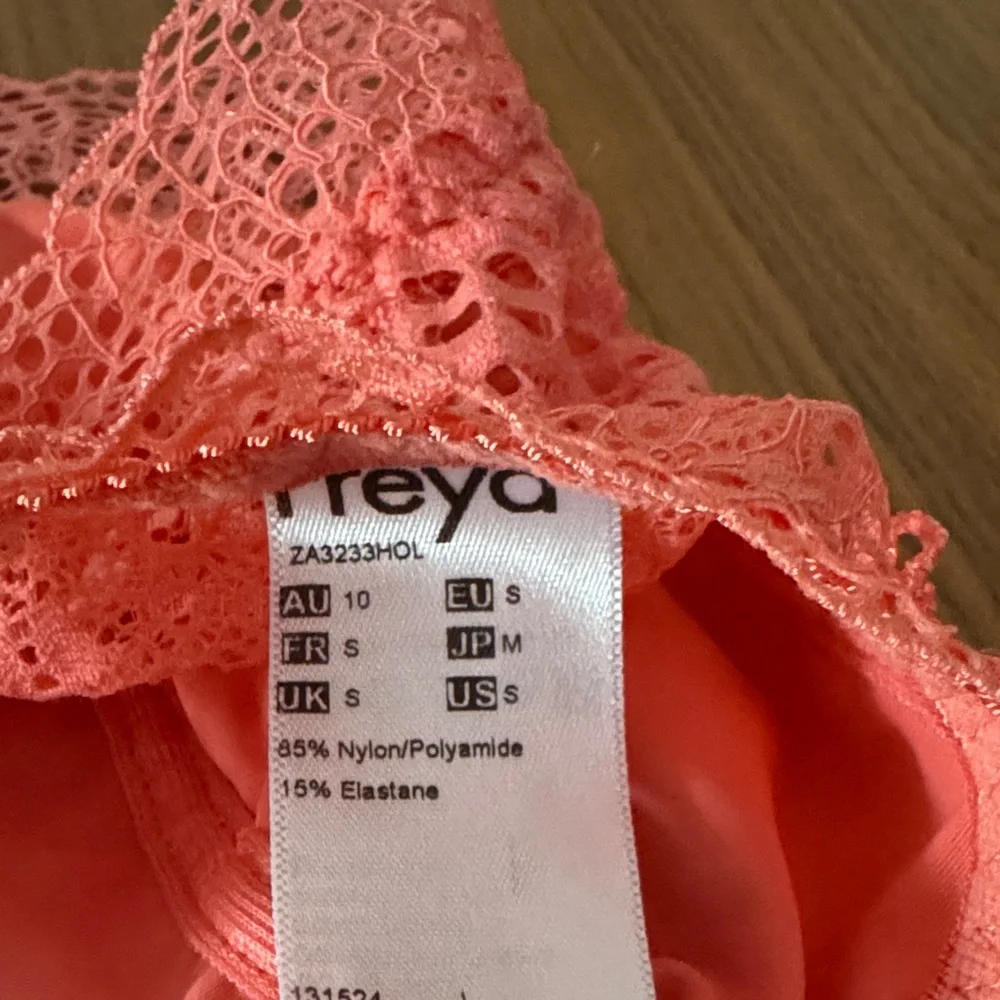 Freya Lace Bralette in Coral - Picture 2 of 3